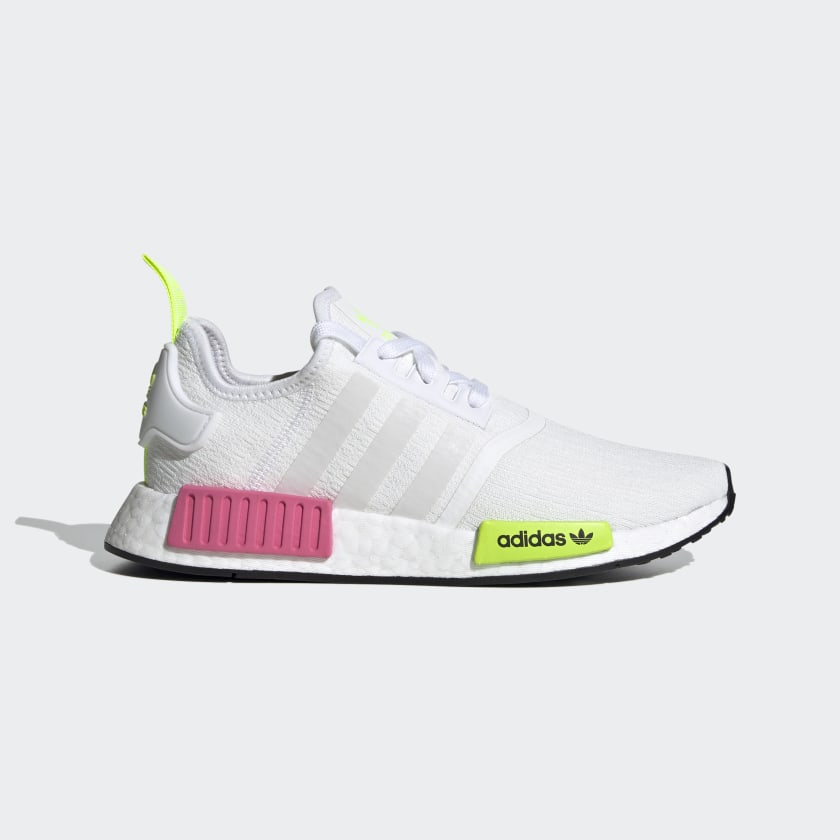 white and pink adidas nmd r1