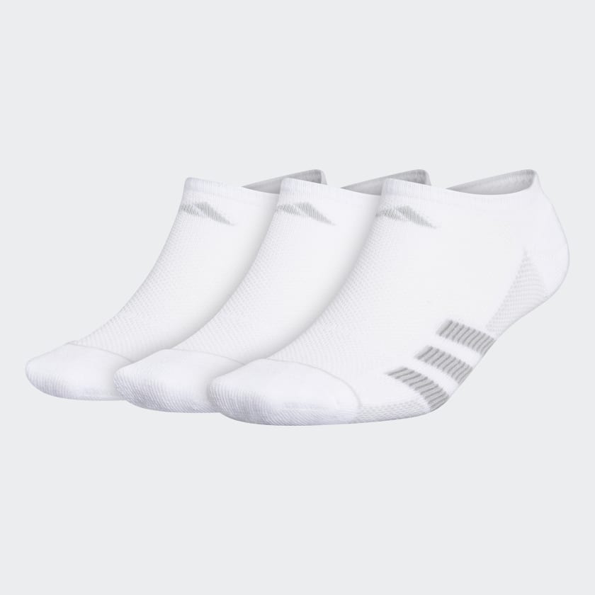 adidas Superlite Stripe 2 No-Show Socks 3 Pairs - White | adidas US