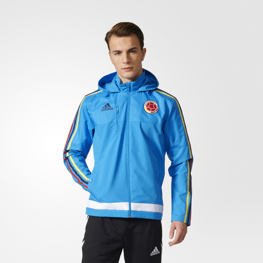 adidas Chaqueta de Viaje Selección Colombia - Azul | adidas Colombia