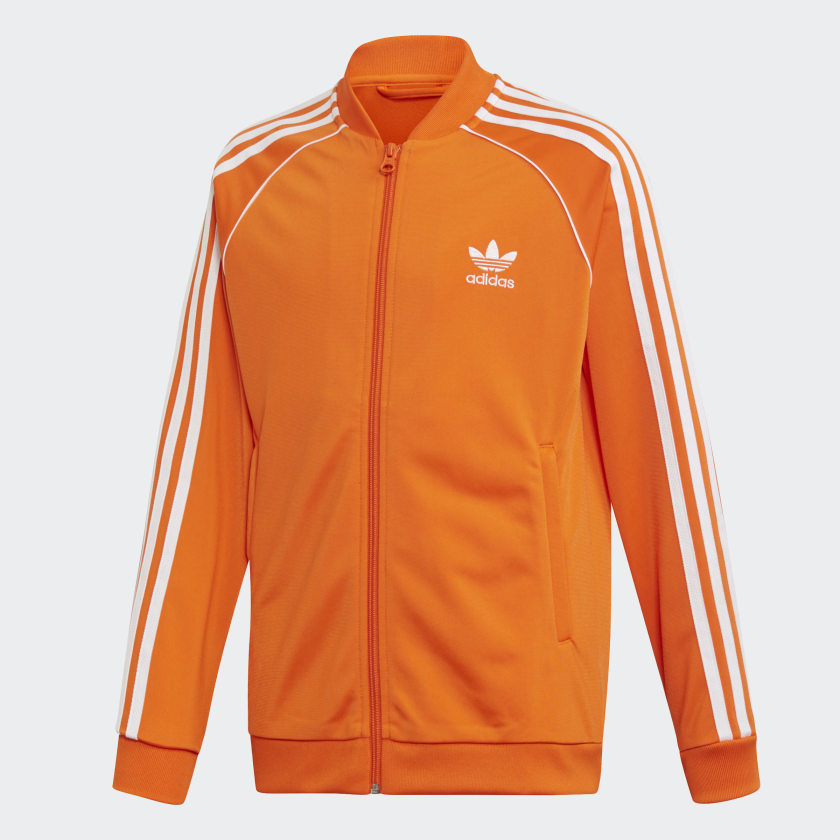 adidas jacket mens orange