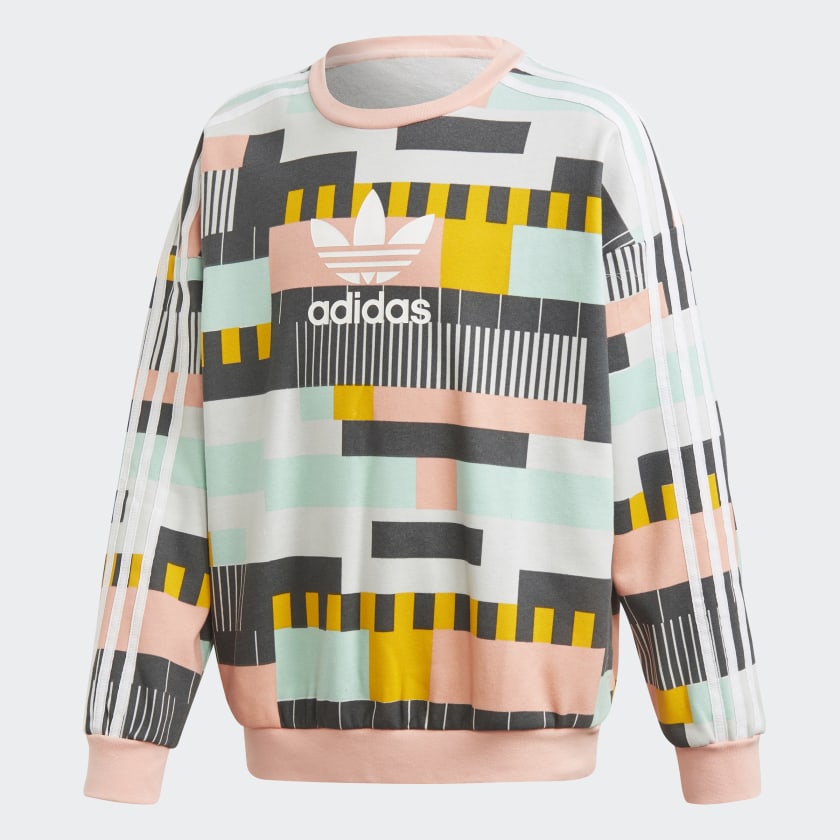 adidas graphic crew neck sweatshirt