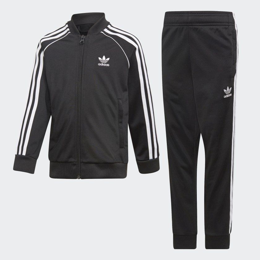black and red adidas sweatsuit