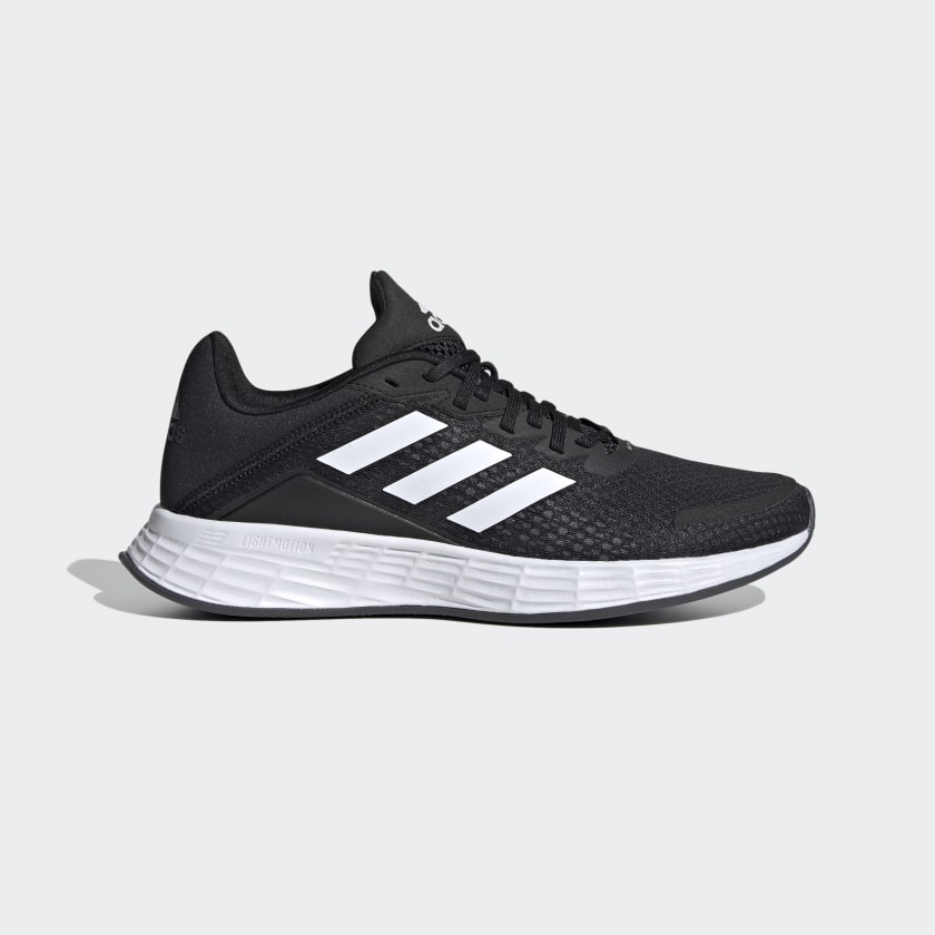 adidas black and white running shoes