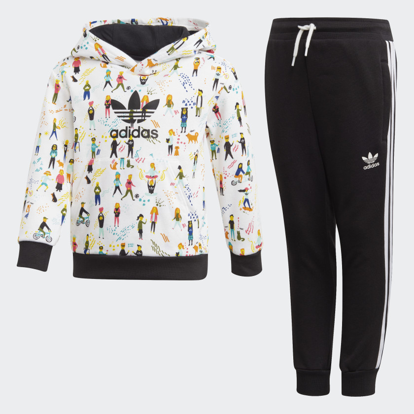 adidas shorts and hoodie set