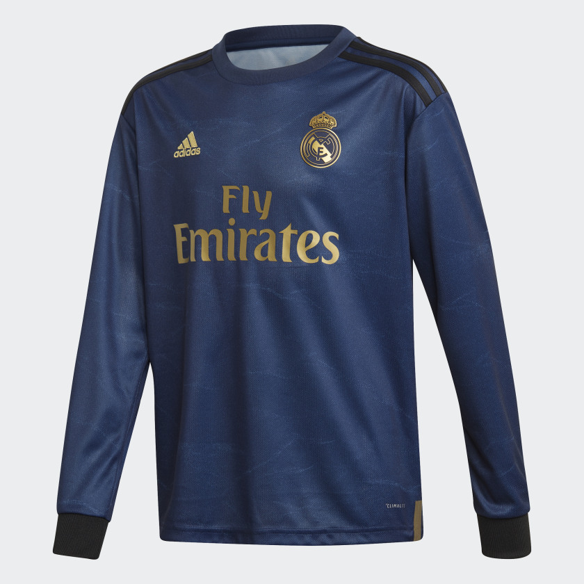real madrid blue jersey long sleeve