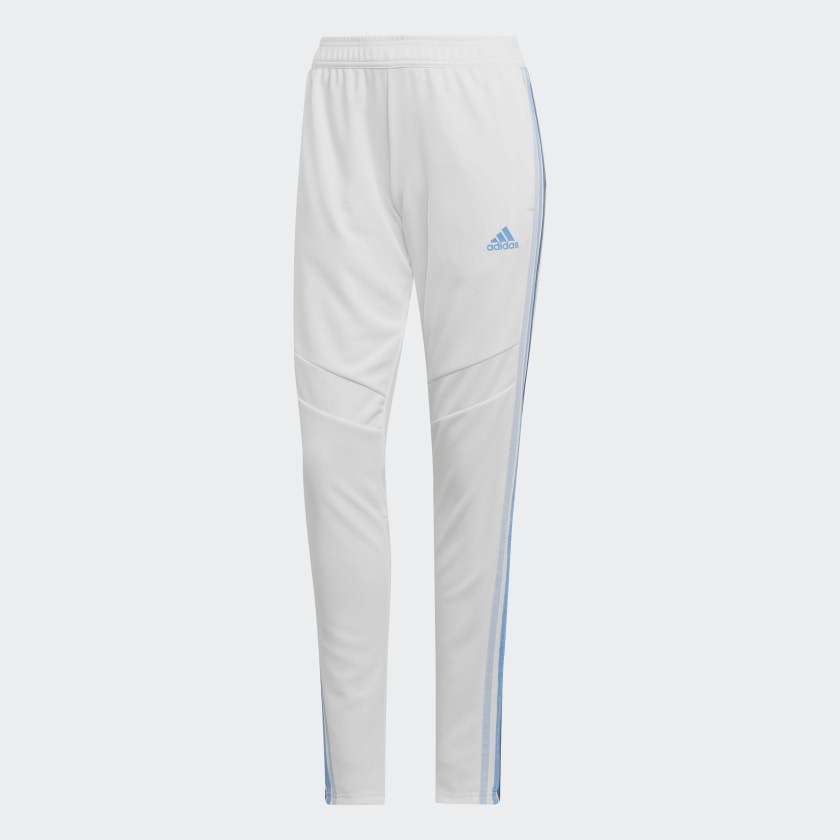 white tiro 19 training pants