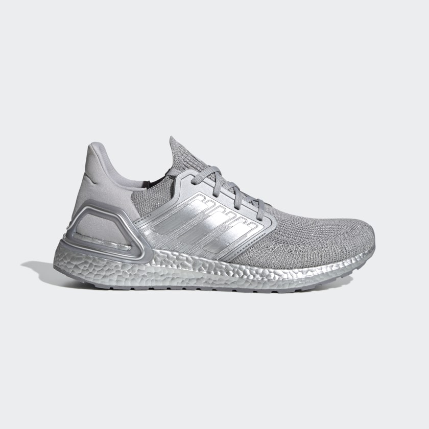 silver walking shoes