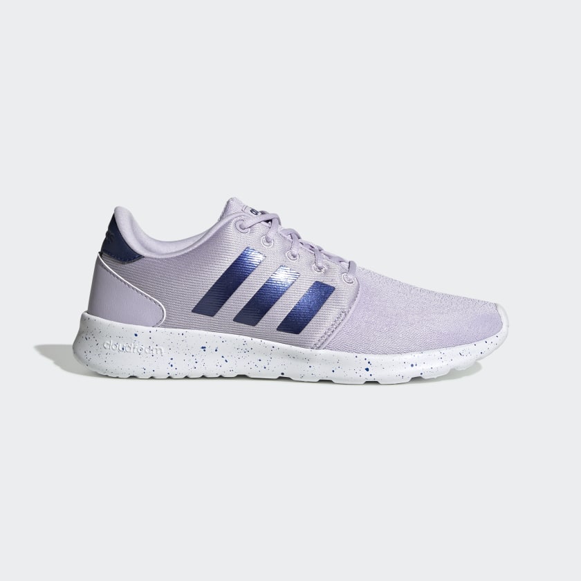 white and purple adidas shoes