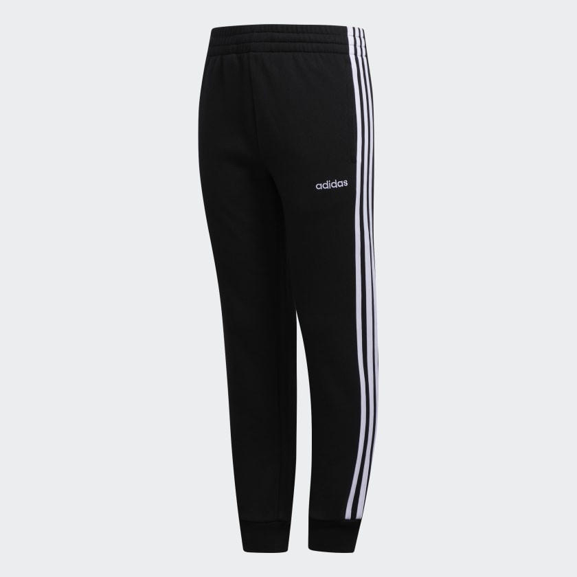 adidas black cotton joggers
