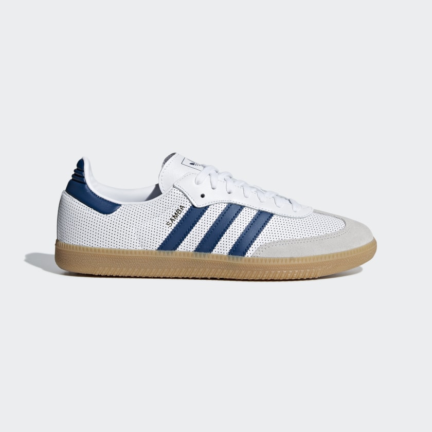 adidas samba og white blue