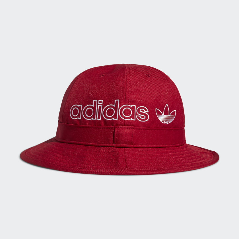 adidas red bucket hat