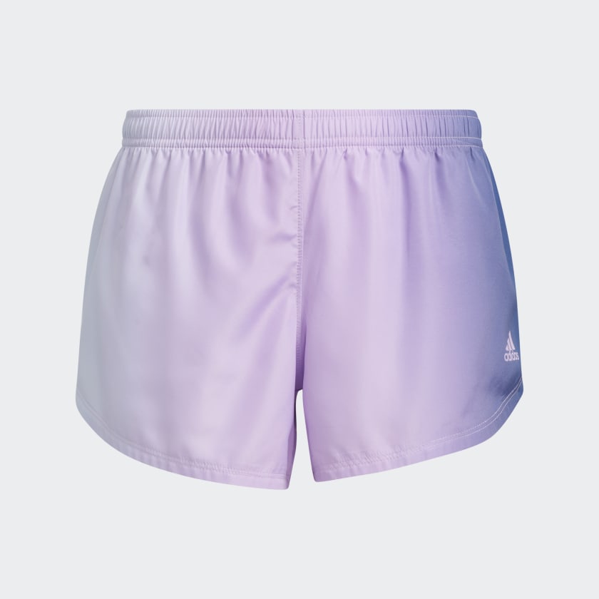 purple adidas shorts