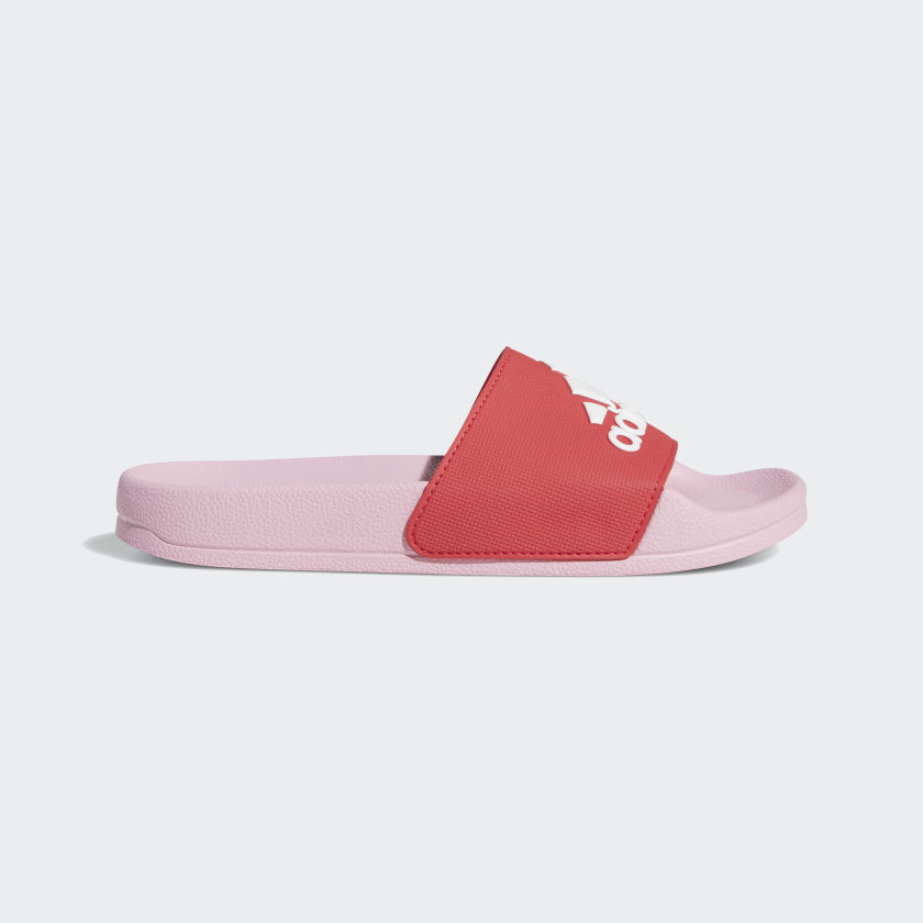 kids pink adidas slides