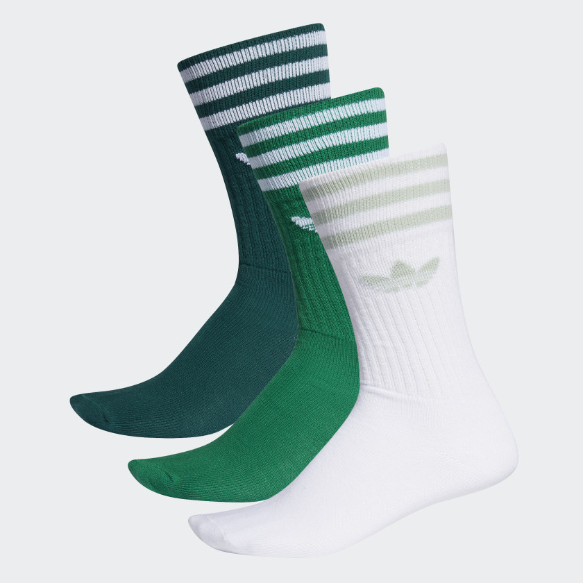 adidas Crew Socks 3 Pairs - Green | adidas UK