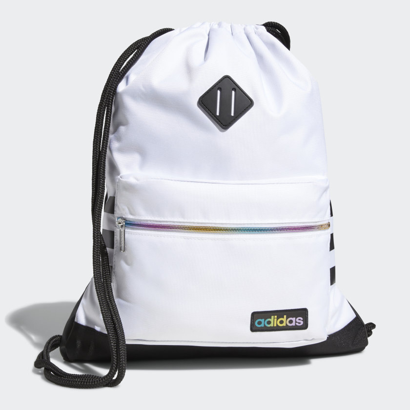adidas sackpack white