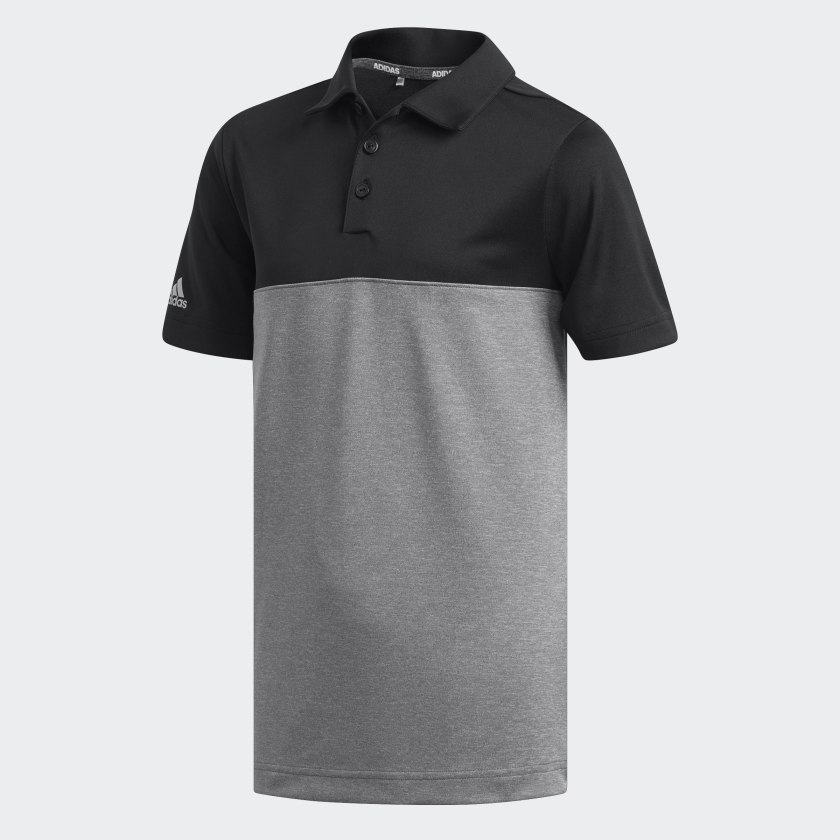 adidas heather block polo