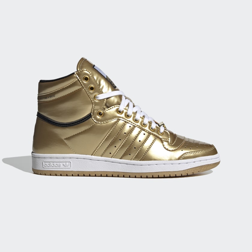 adidas shoes with gold stripes