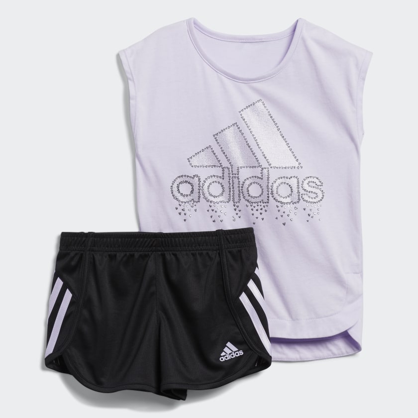 purple adidas soccer shorts