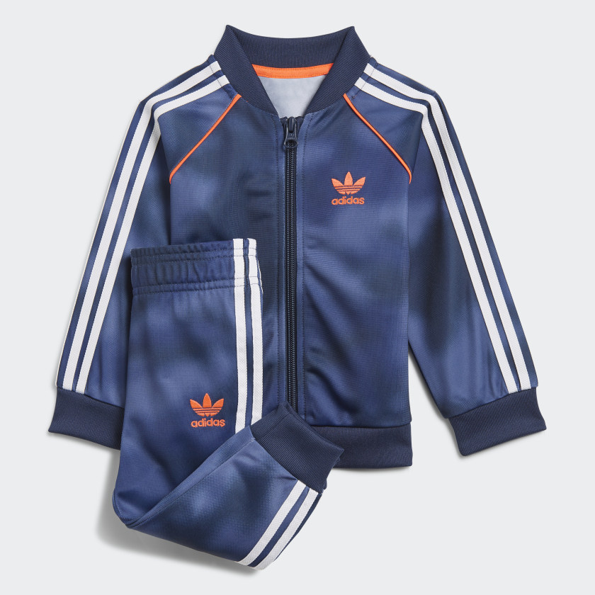 adidas Allover Print Camo SST Tracksuit - Blue | adidas UK