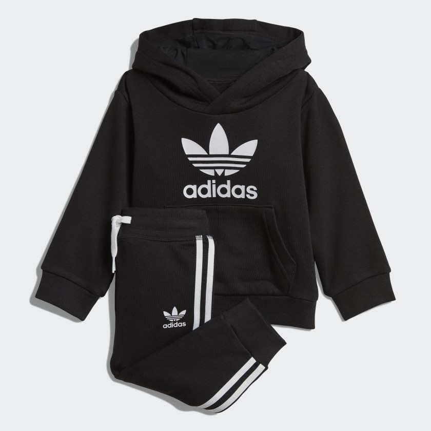 adidas Trefoil Hoodie Set Schwarz | adidas Austria adidas Originals TREFOIL HOODIE Kapuzenpullover black