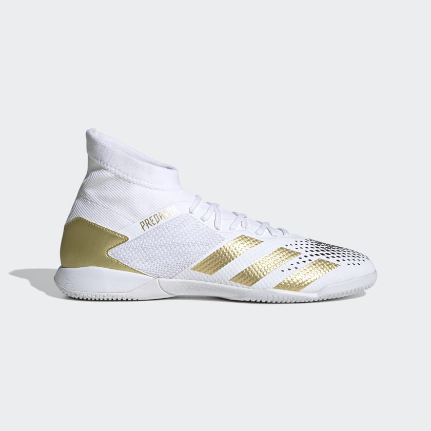 white and gold adidas predator