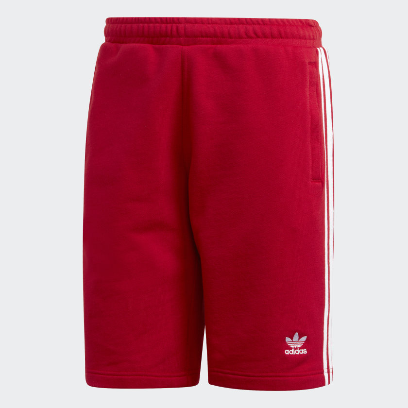 adidas 3-Stripes Shorts - Red | adidas 