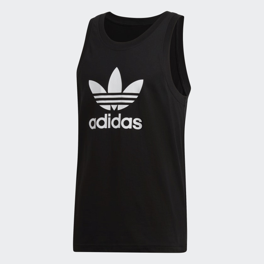 adidas Playera sin mangas Trifolio Negro adidas Mexico