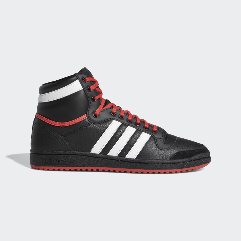 red adidas shoes high tops