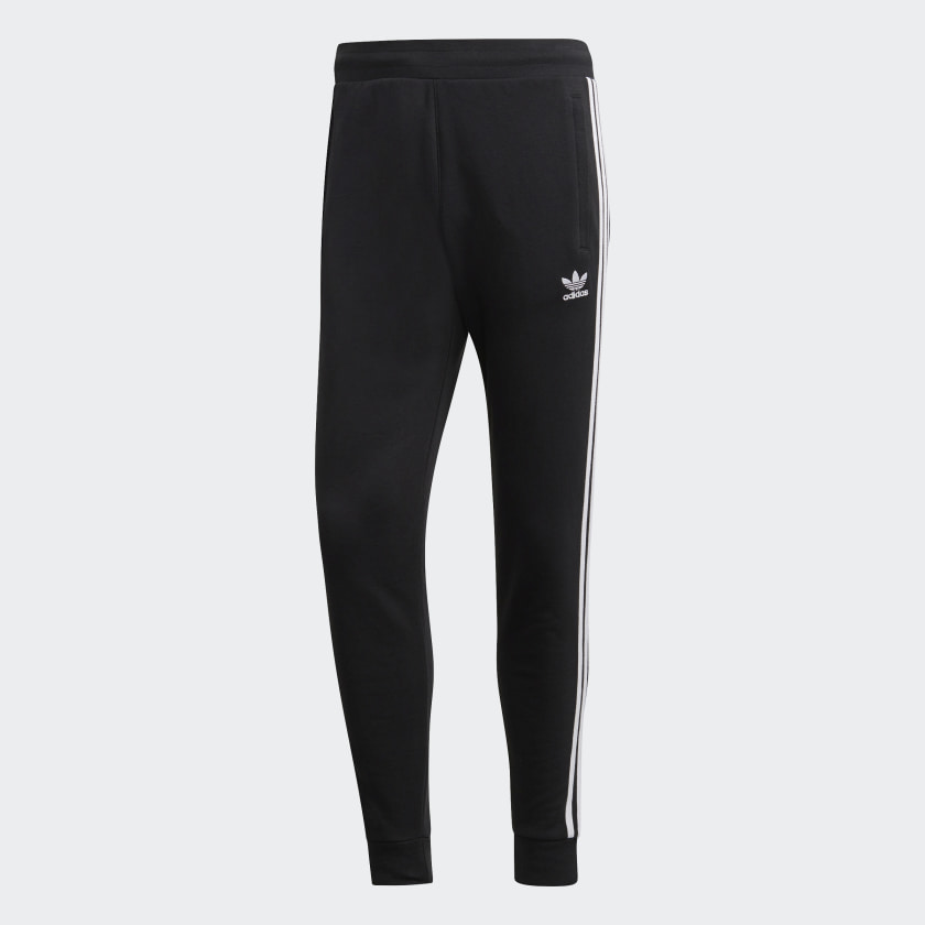 adidas pants with white stripe on back