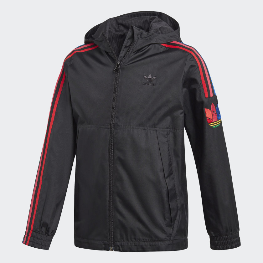 black adidas windbreaker jacket