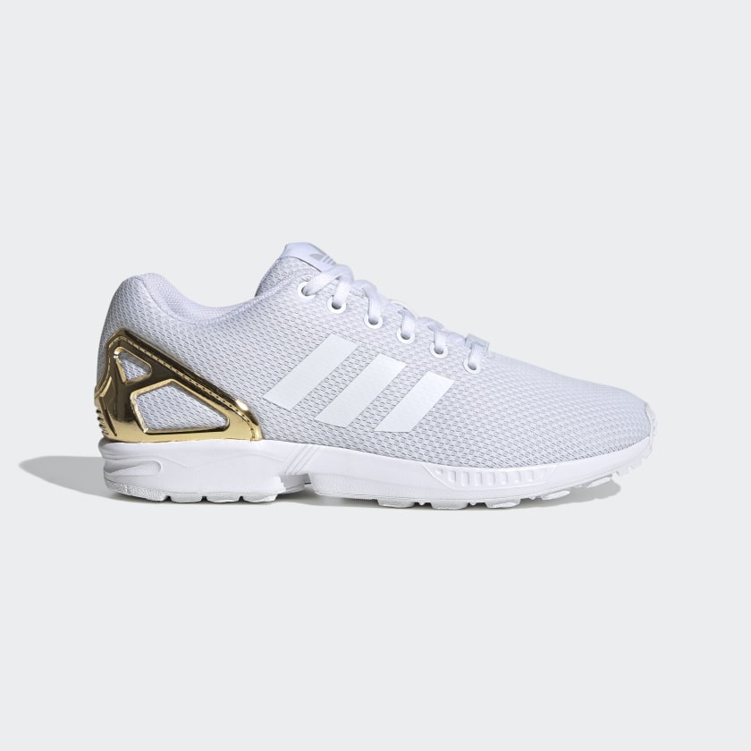 white adidas zx flux