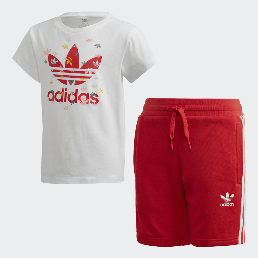 adidas top and shorts set