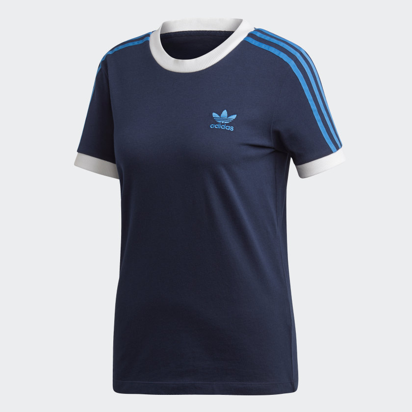 Adidas striped t shirt Clearance