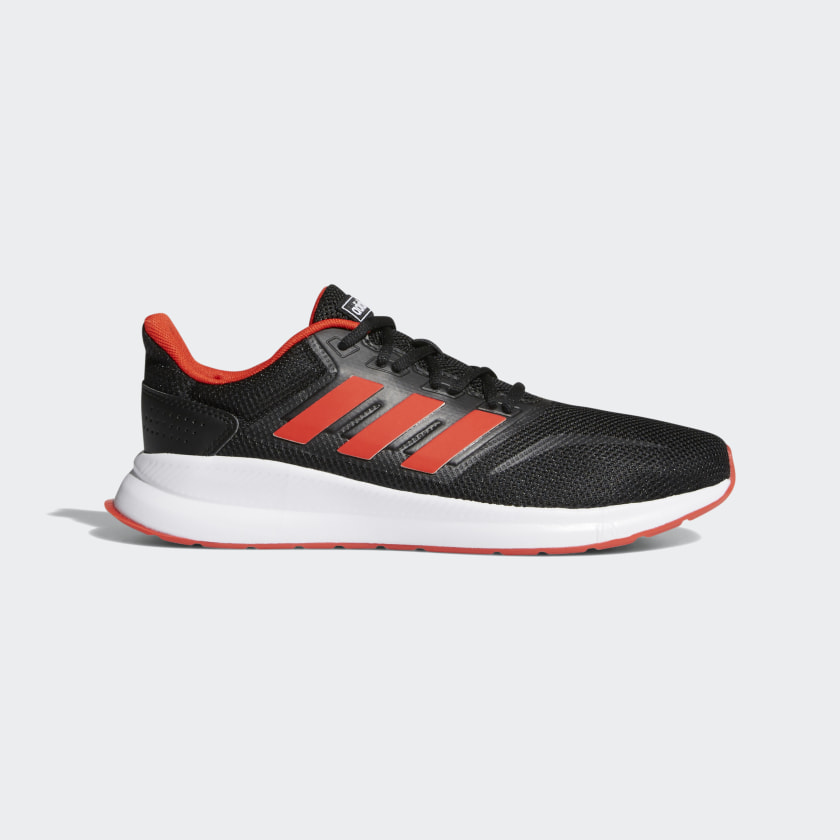black adidas with red