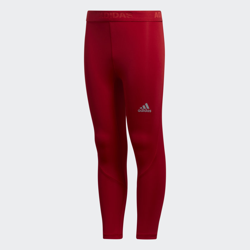 red adidas tights