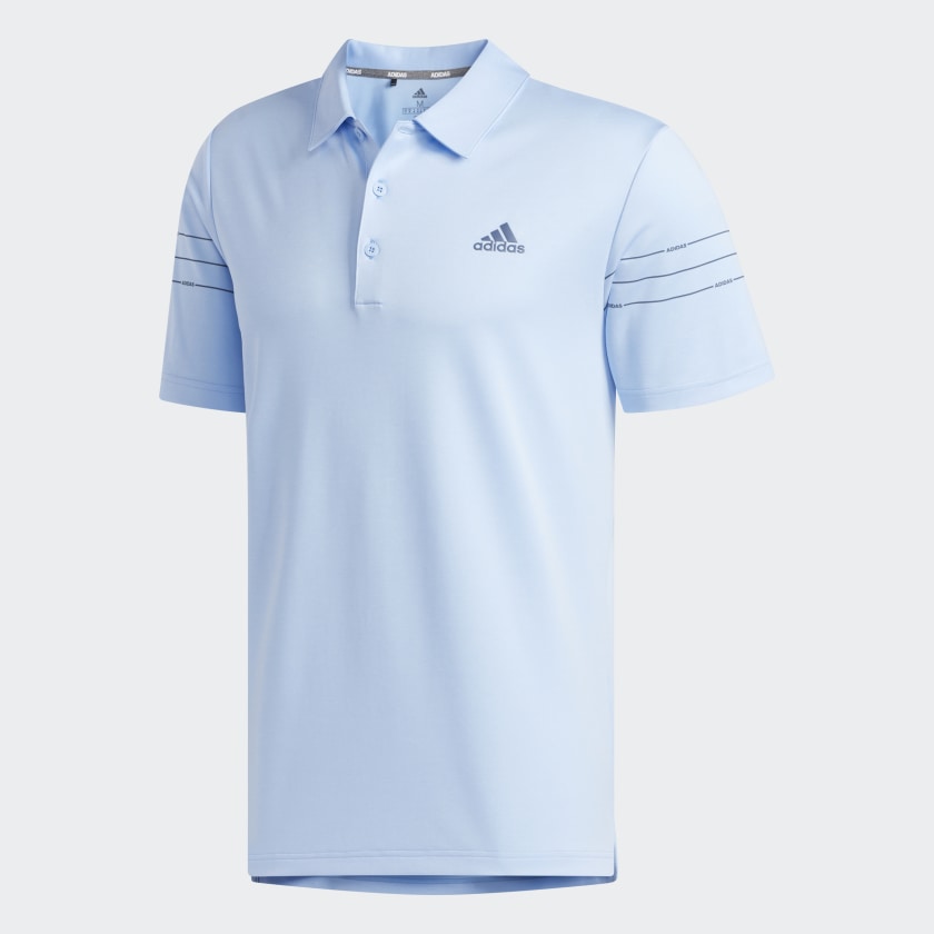 adidas Heathered Sport Polo Shirt - Blue | adidas US