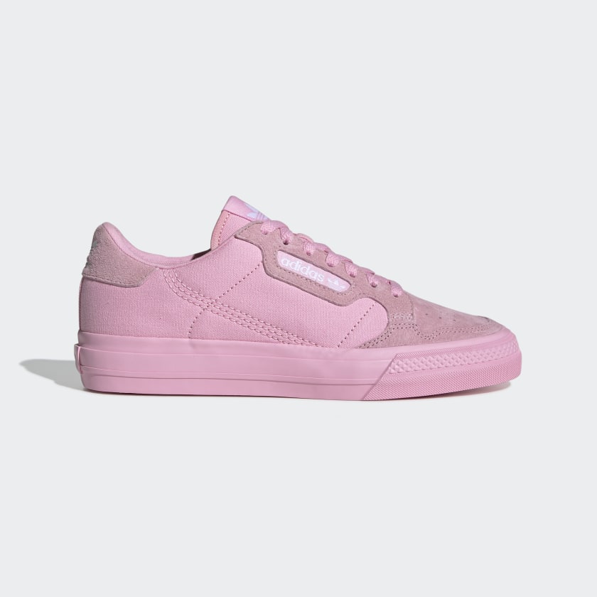 adidas continental vulc white pink