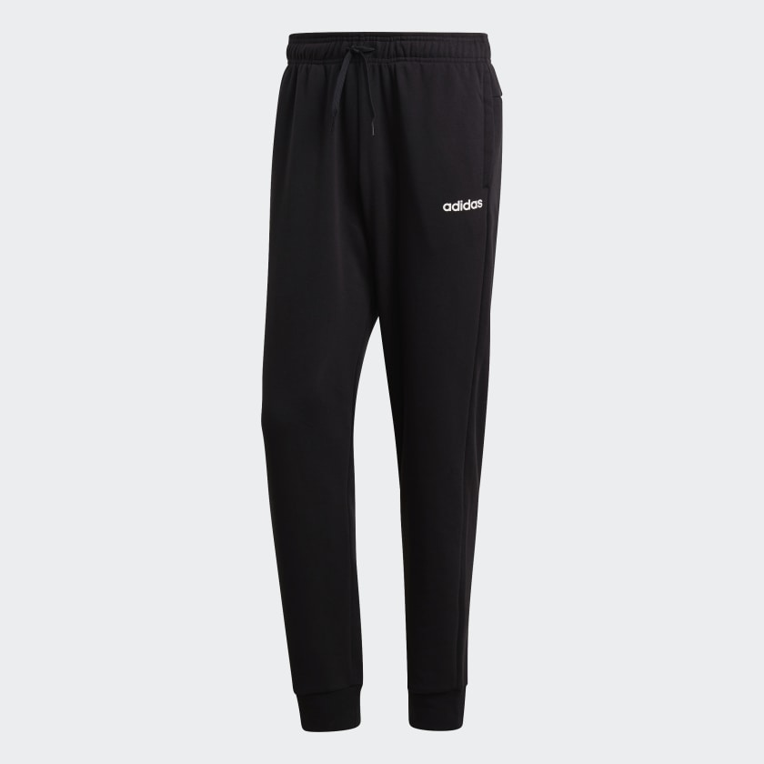 adidas Essentials Plain Tapered Cuffed Joggers - Black | adidas UK