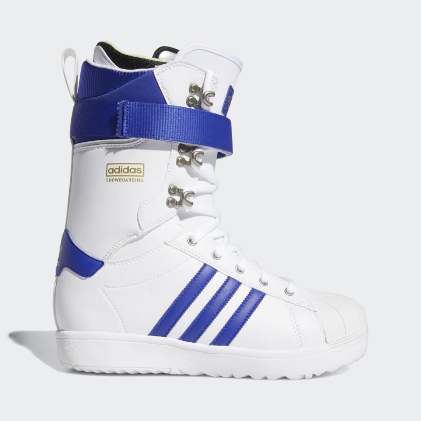 white and blue adidas boots