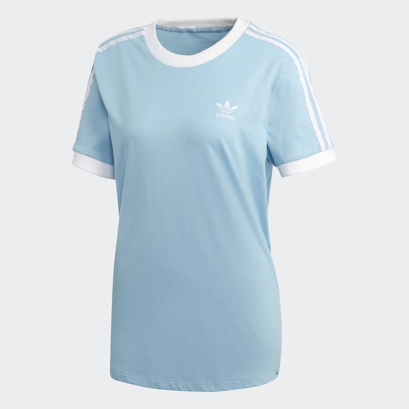 adidas blue and white t shirt