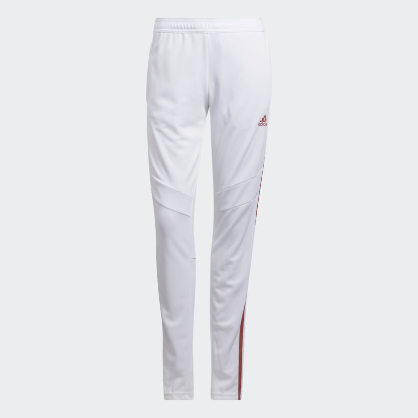 white adidas track pants womens