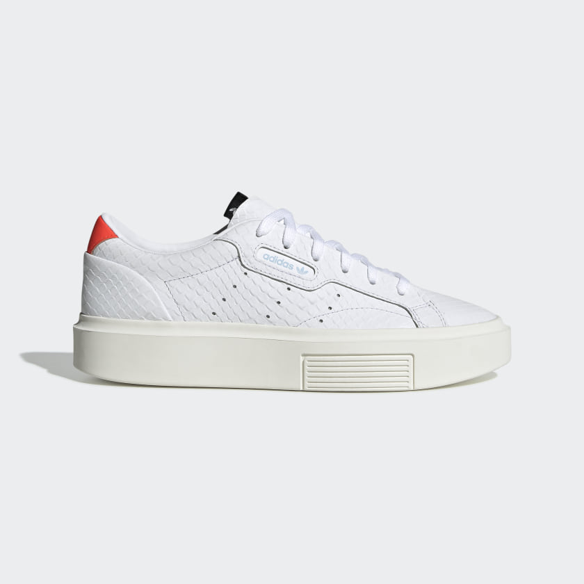 adidas sleek super shoes white