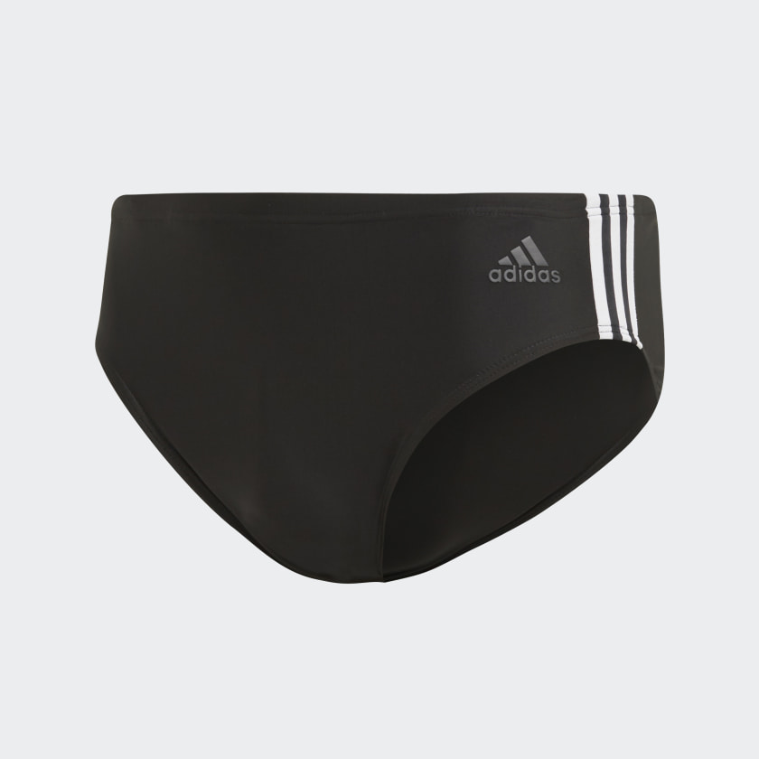 adidas 3 stripe swim trunks