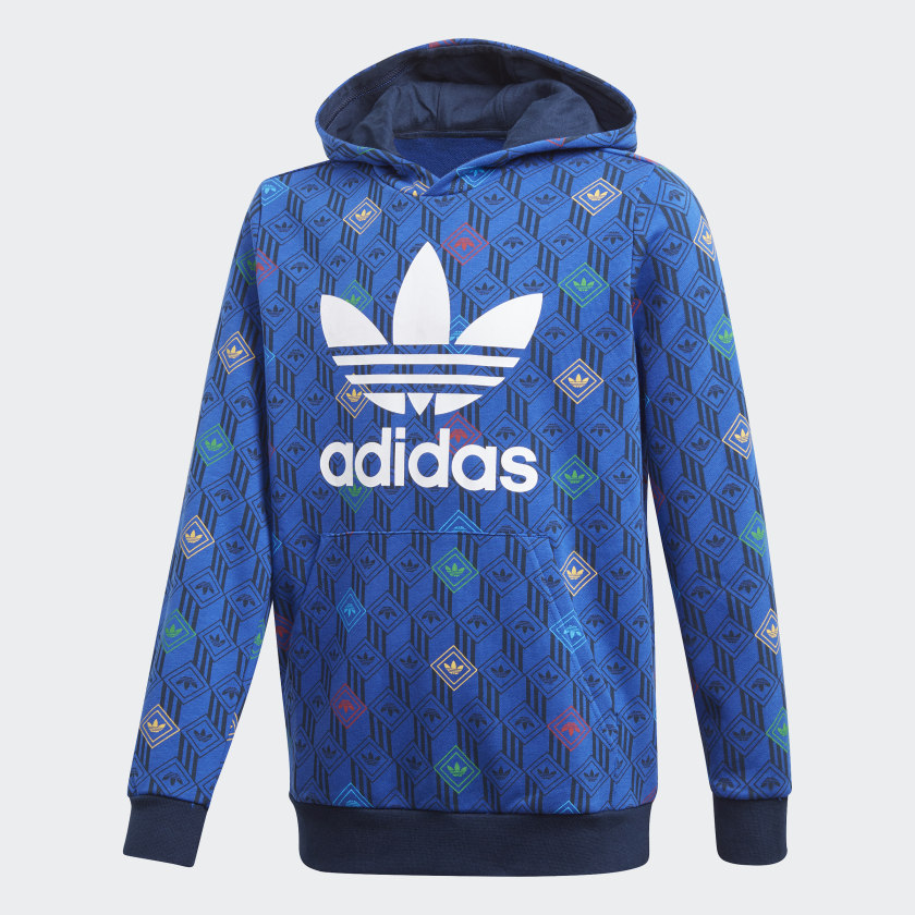 adidas originals hoodie blue