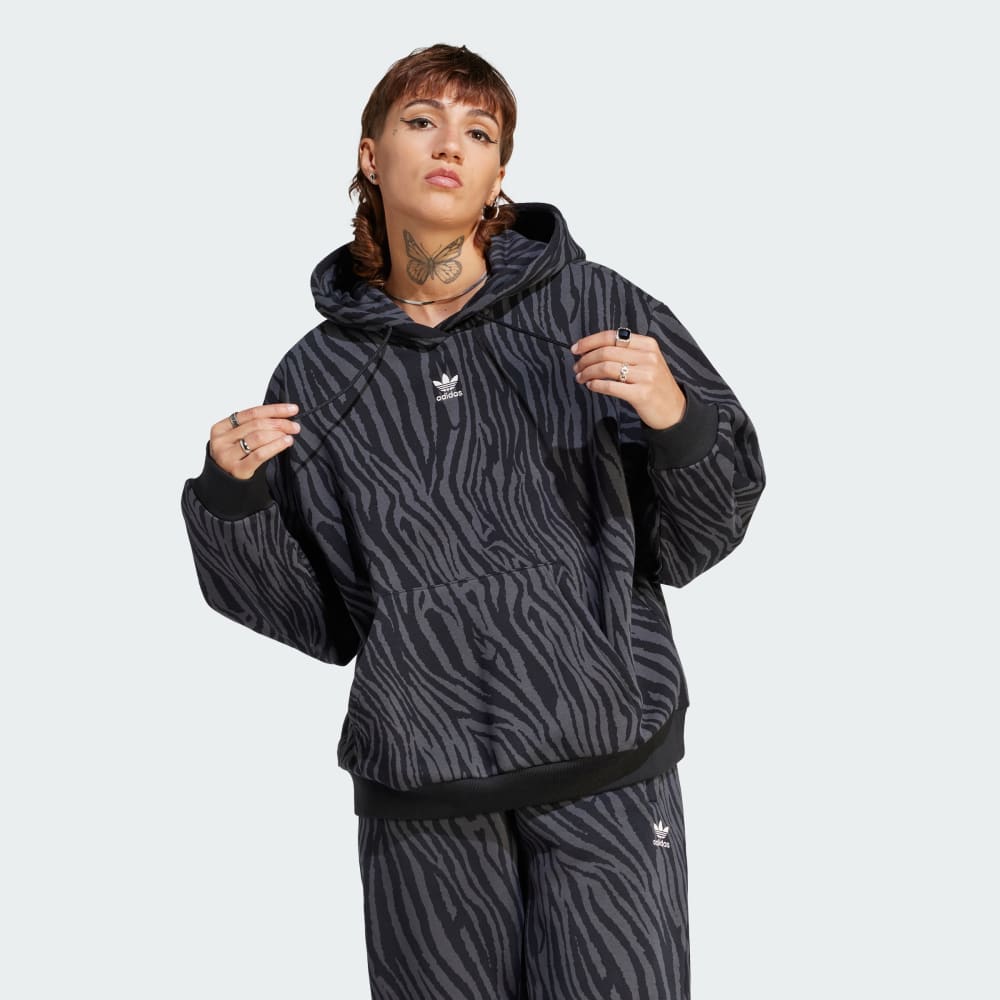 Adidas hoodie leopard print 2025