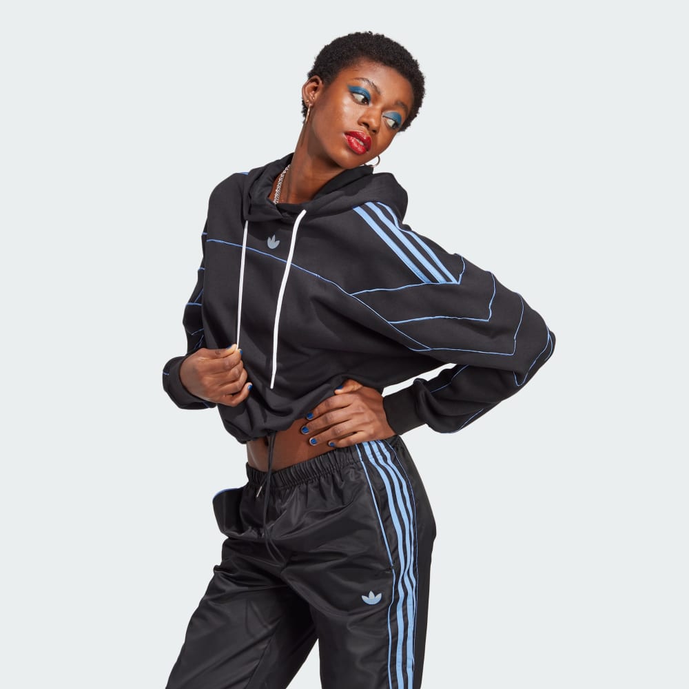 Adidas damen crop hoody store