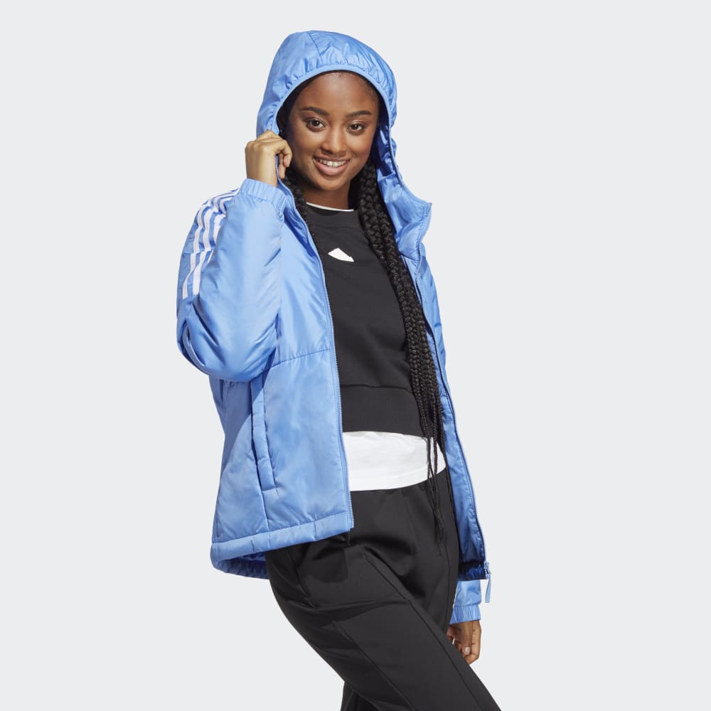 Adidas essentials insulated hooded jacket discount