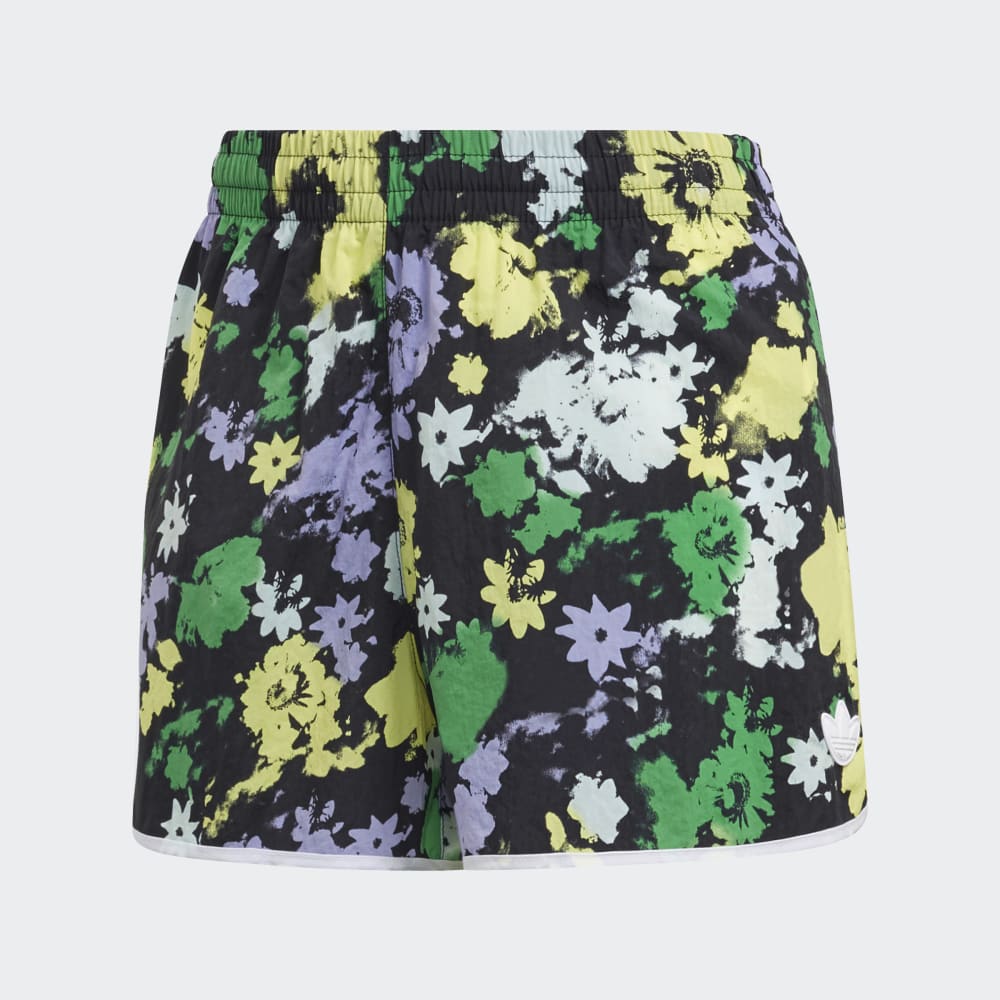 Adidas floral shorts sales