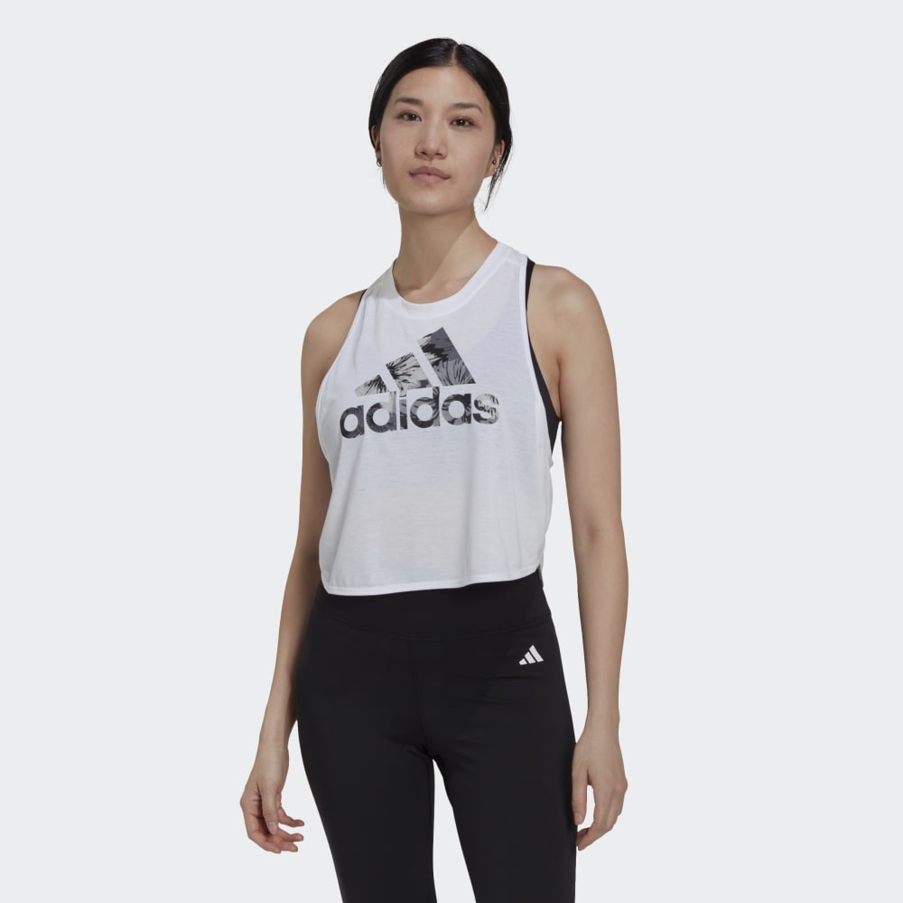 Adidas floral tank top clearance