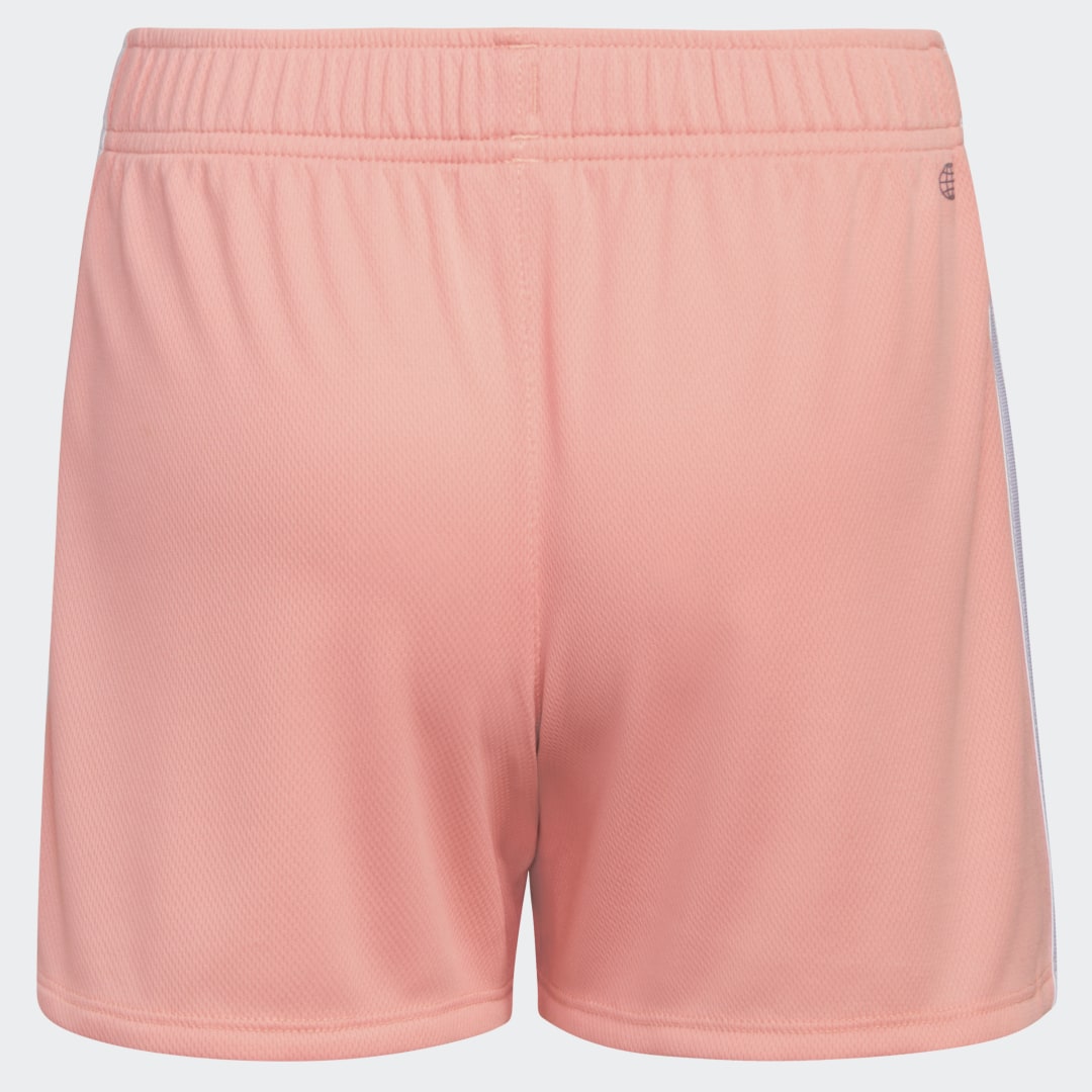 adidas 3-Stripes Mesh Shorts Glow Pink S Kids